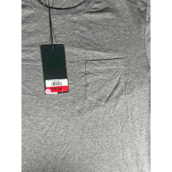 NWT VRST New UV Protection Breathable Men's Gray Cotton Pocket T Shirt Small - Picture 2 of 6